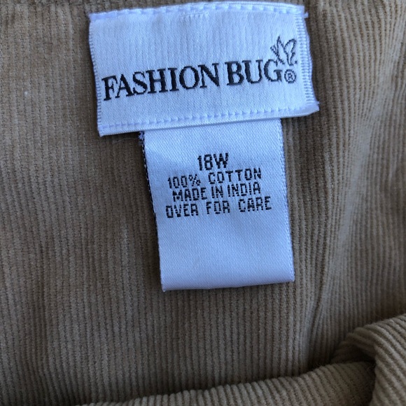 Fashion Bug corduroy tiered embroidered skirt size 18W - Picture 2 of 11